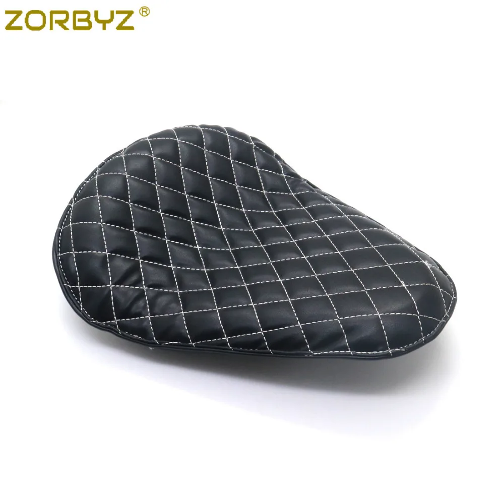 ZORBYZ мотоциклетное черное сиденье для водителя из синтетической кожи с