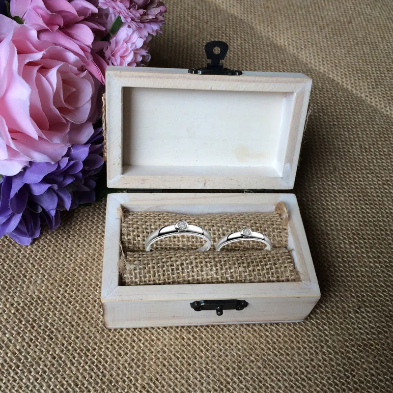 BHomify Custom Rustic Ring Box Wedding Holder Personalized Valentines Engagement Wooden Bearer | Дом и сад