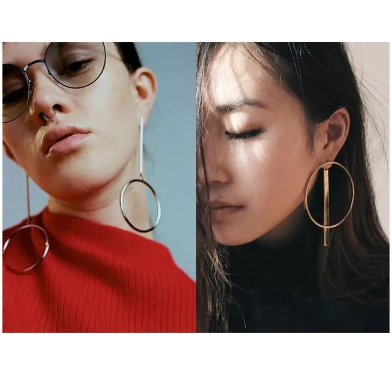 Винтажные серьги золотого цвета для женщин стильные аксессуары серьги-подвески