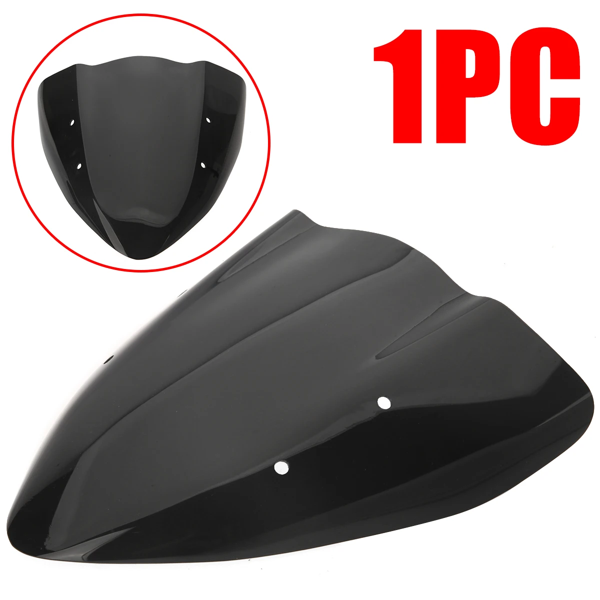 

Для Kawasaki Z 1000 2003-2006 1 шт. лобовое стекло мотоцикла черный ABS пластиковый ветровой щит Treyues