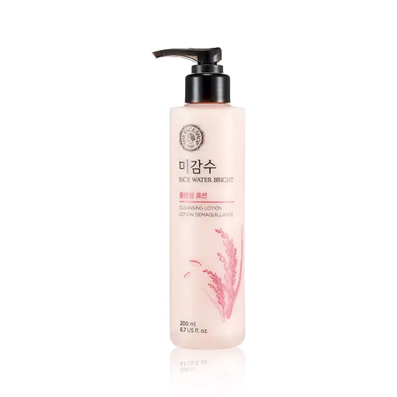 THE FACE SHOP яркий очищающий лосьон с рисовой водой 200 мл, очищающее средство для лица, средство для снятия макияжа, очищающее масло, увлажняющее средство для ухода за кожей лица