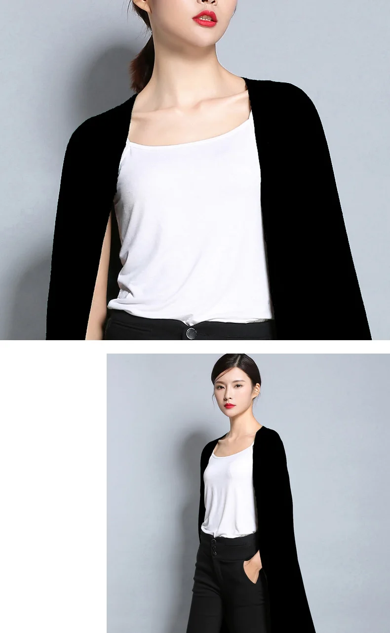 YUNSHUCLOSET Весна шаблон Мода дамы вязаный длинный кашемировый кардиган с карманом Higt качество