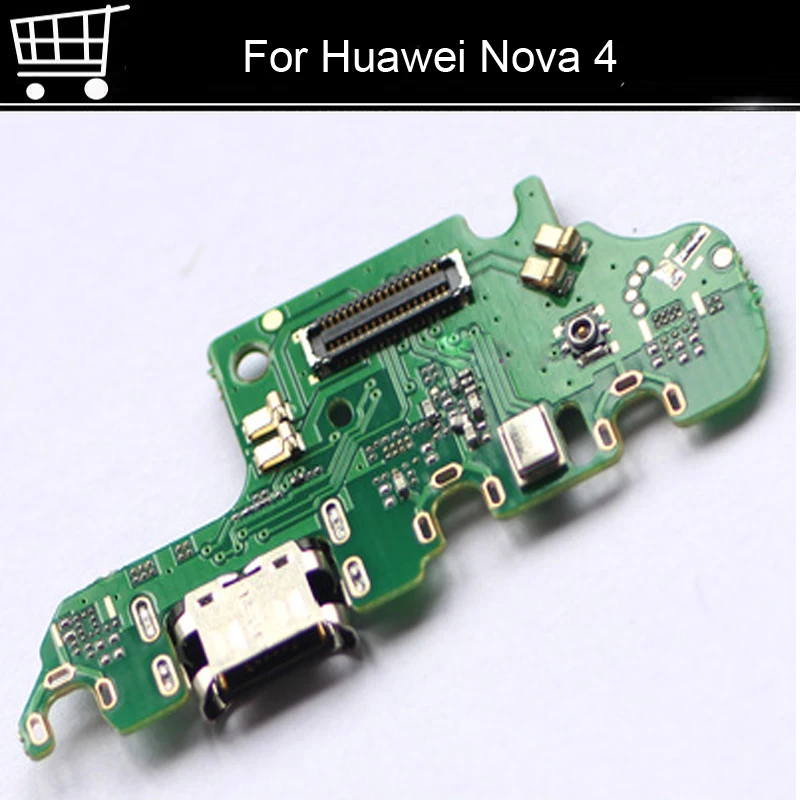 Оригинальный Для Huawei Nova 4 порт для зарядной USB док-станции микрофон модуль