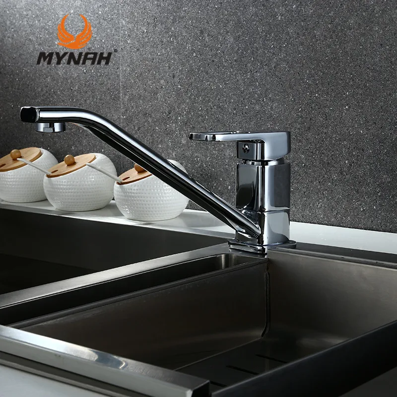 Кухонный кран MYNAH для холодной и горячей воды классический современный с одной