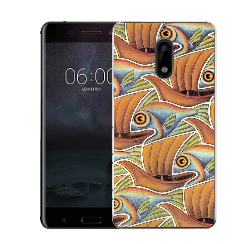 Qmswei силиконовый чехол для телефона nokia3 nokia5 nokia6 nokia8 N540 N535 Ясно лист Star Fish Живопись