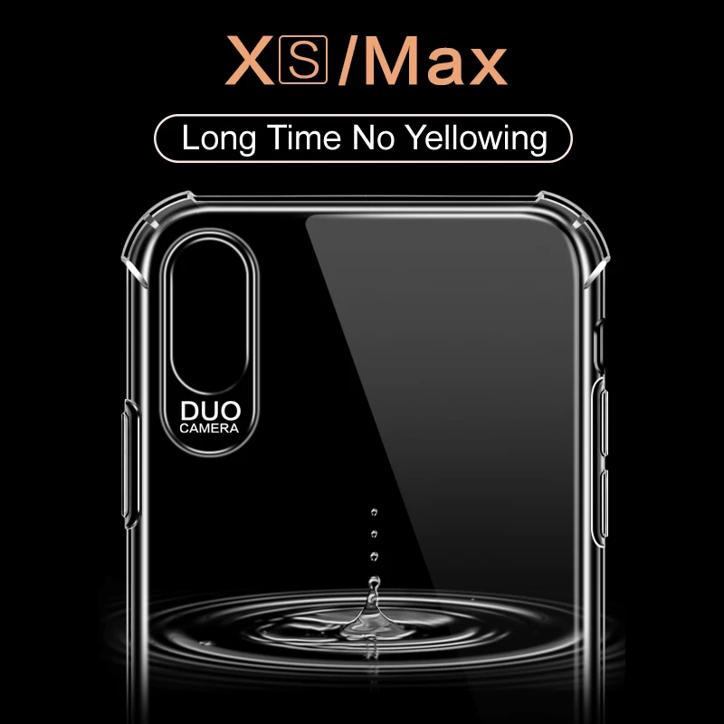 Transparent Silicone Phone Case For iPhone 11 Pro Max X XR XS 8 7 6 6S Plus 5 5S 6D Sound Shockproof Protection Back Cover | Мобильные