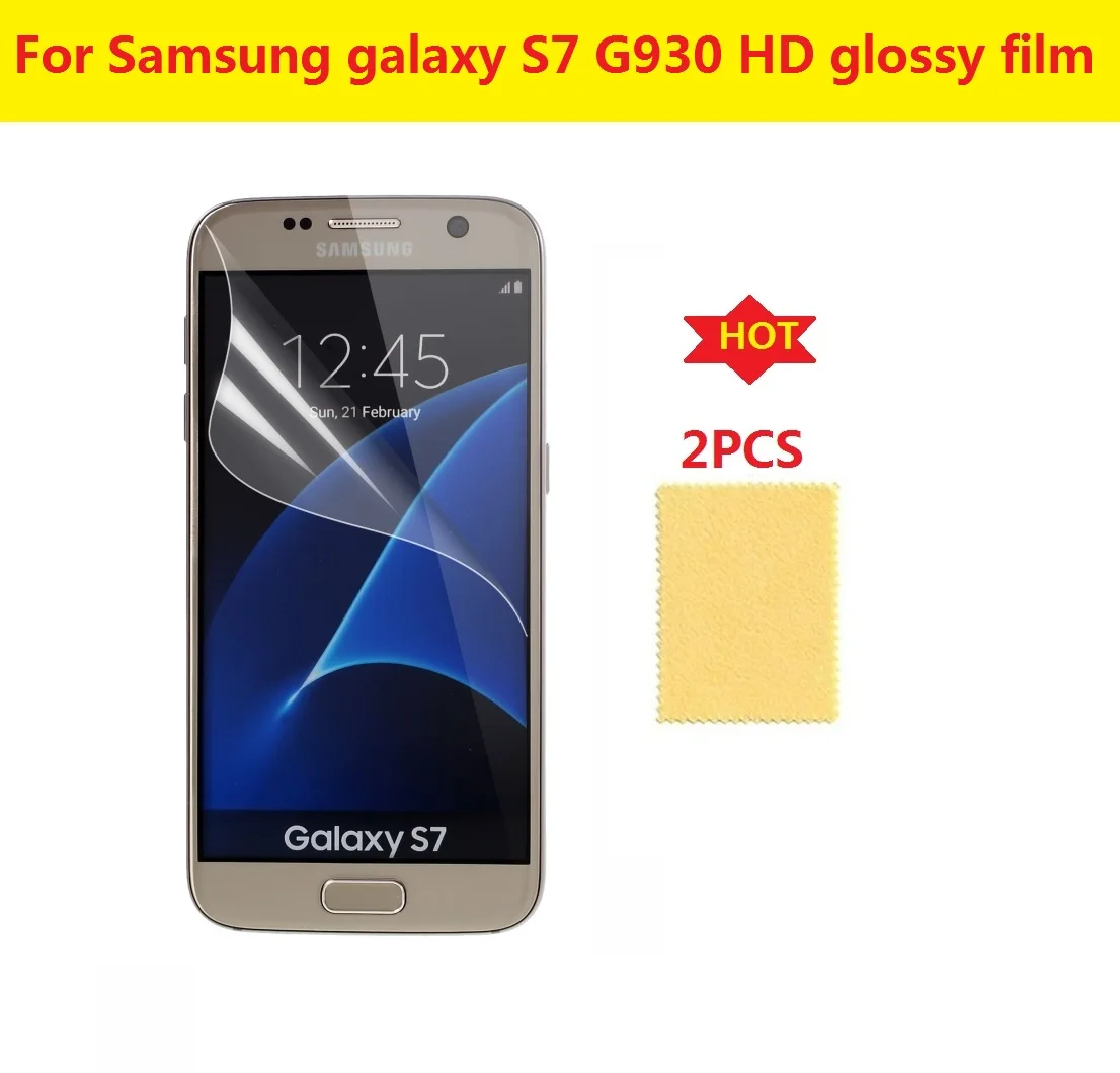 2 шт HD прозрачная глянцевая пленка для Samsung galaxy S3 i9300/S4 i9500/S5 i9600/S6 G9200/S7 G930/S8 / S8 S9 Plus