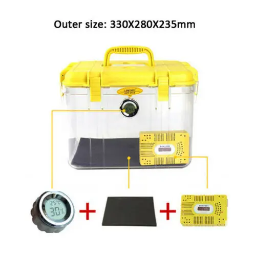 Medium Yellow Roadfisher Waterproof Moistureproof Case Sponge Pad Hygroscopic card Dry Protect Box Dehumidifier For DSLR Camera Lens - Цвет: Medium Yellow