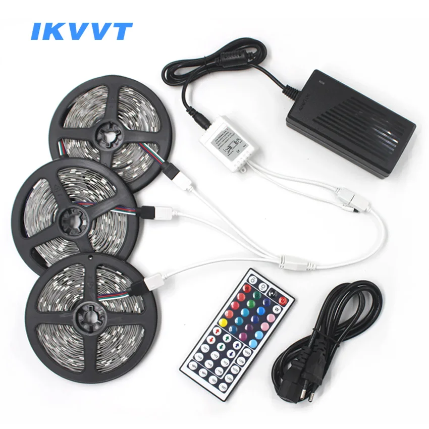 IKVVT RGB СВЕТОДИОДНАЯ лента SMD 5050RGB DC 12V светодиодная неоновая лампа не