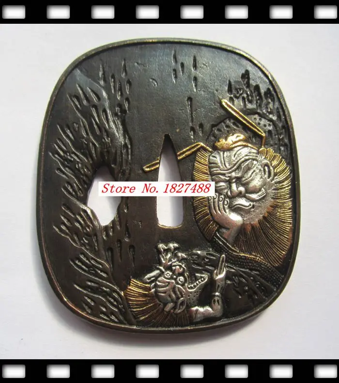 Высококачественный кованый японский самурайский меч аксессуары медная