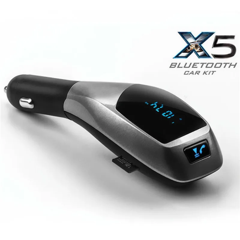 X5 FM передатчик Bluetooth Handsfree автомобильный комплект аудио беспроводной MP3 плеер