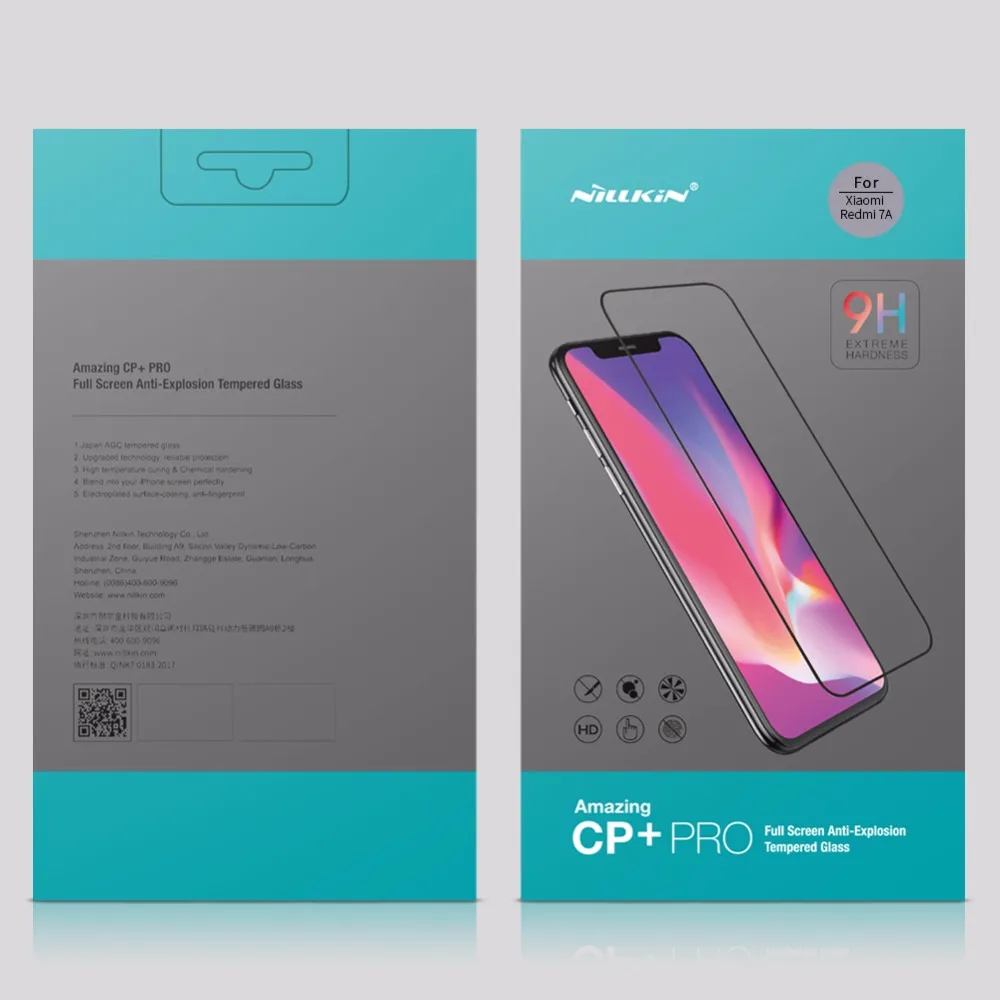 Redmi 7A Tempered Glass Nillkin CP+PRO 2.5D Full Cover Tempered Glass Screen Protector for Redmi 7A 5.45 inch