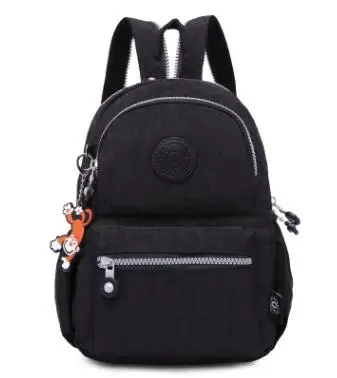 black TEGAOTE маленький мини-рюкзак для девочек-подростков, Infantil, рюкзаки, Bolsas Mochila Feminina Escolar, Одноцветный нейлоновый женский рюкзак для путешествий - Цвет: black