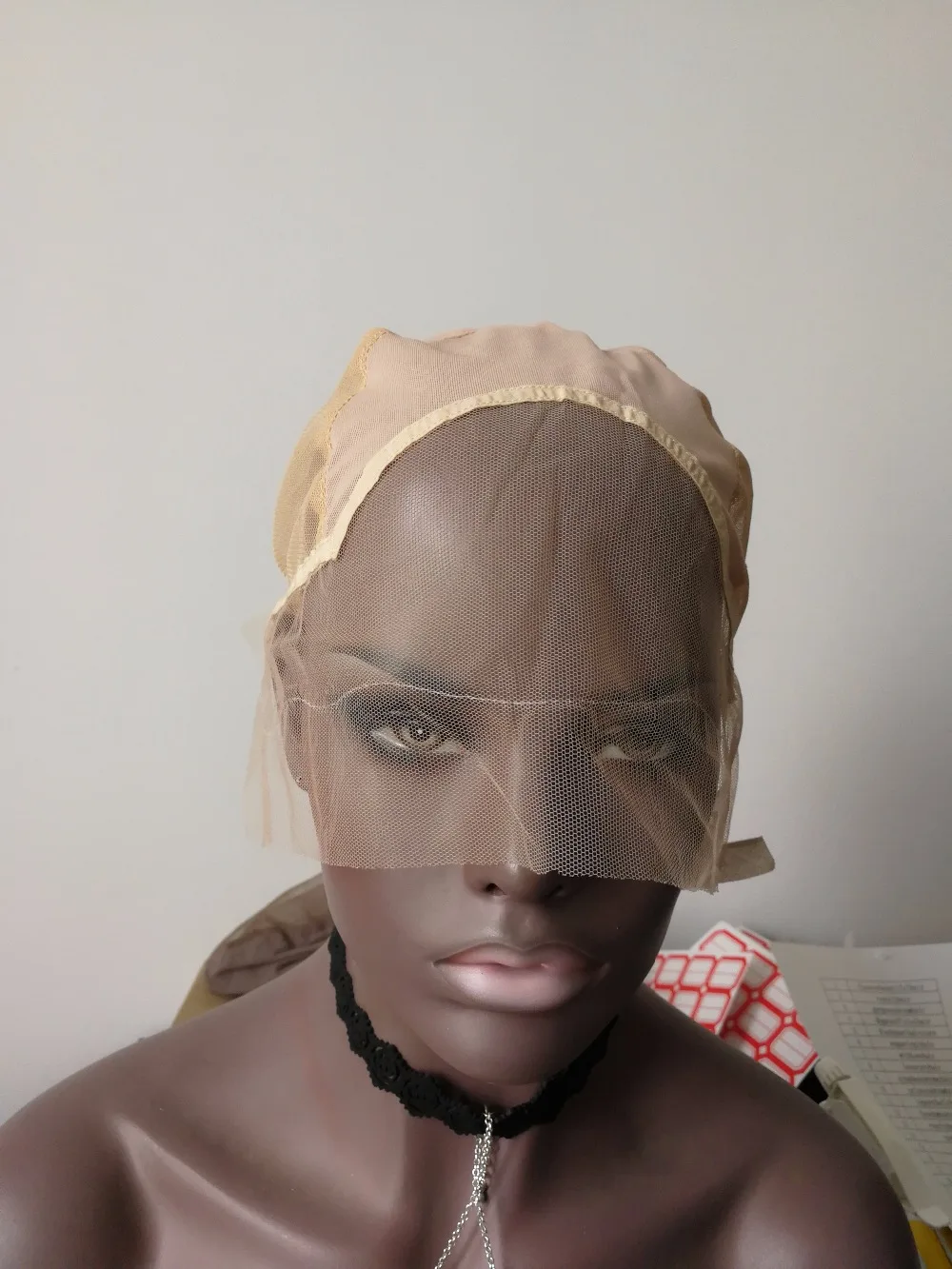 Кружевная передняя крышка парика для изготовления с регулируемым эластичным