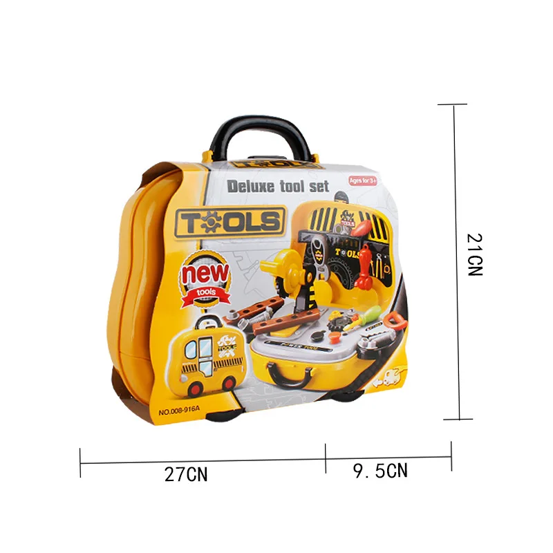 

28Pcs/Set Repair toys Portable Toolbox Simulation Garden Tool Toys Set Kids Simulation Learning Tools Educational Toys for Boys