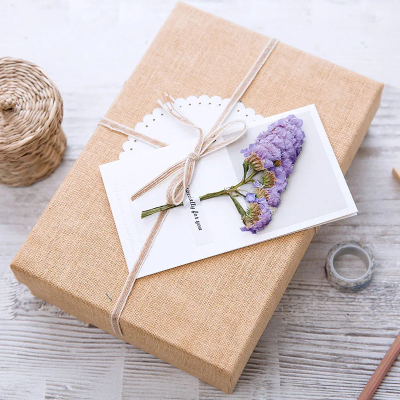 1 комплект Натуральные сушеные цветы складная пустая карта Gypsophila спасибо