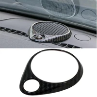 car styling accessories for jeep grand cherokee 2014 2015 2016 2017 2018 carbon fiber look dashboard speaker cover trim 1pcs