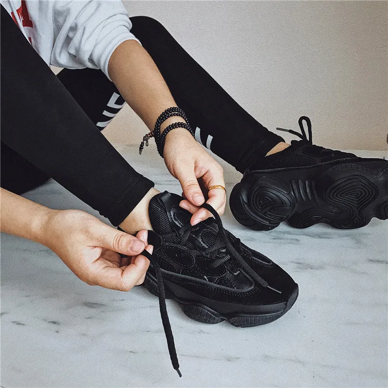 ESRFIYFE 2019 New Genuine Leather Women Pumps Thick Heel Round Toe Platform Shoes Woman Fashion Lace Up Casual for Ladies | Обувь