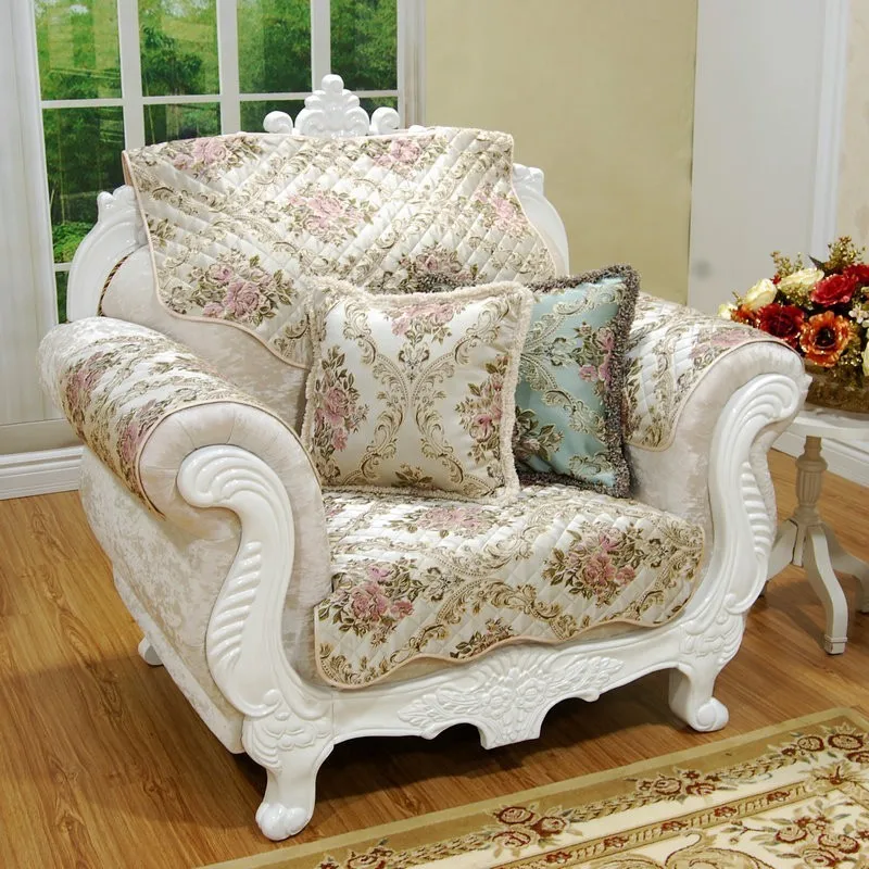New European high-end jacquard British moonlight sofa car waist back with pillowcase without core | Дом и сад