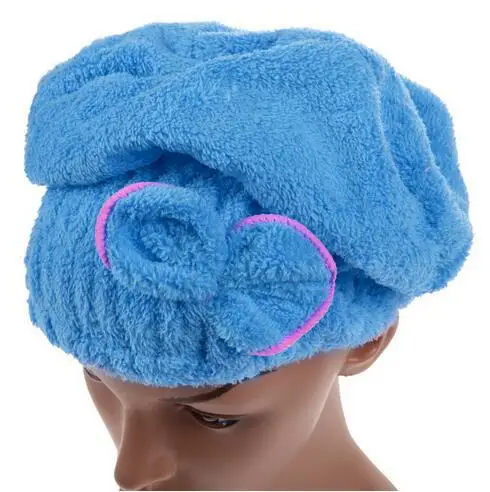 Новинка 5 цветов цветная шапочка для душа обернутые полотенца микрофибра шляпы