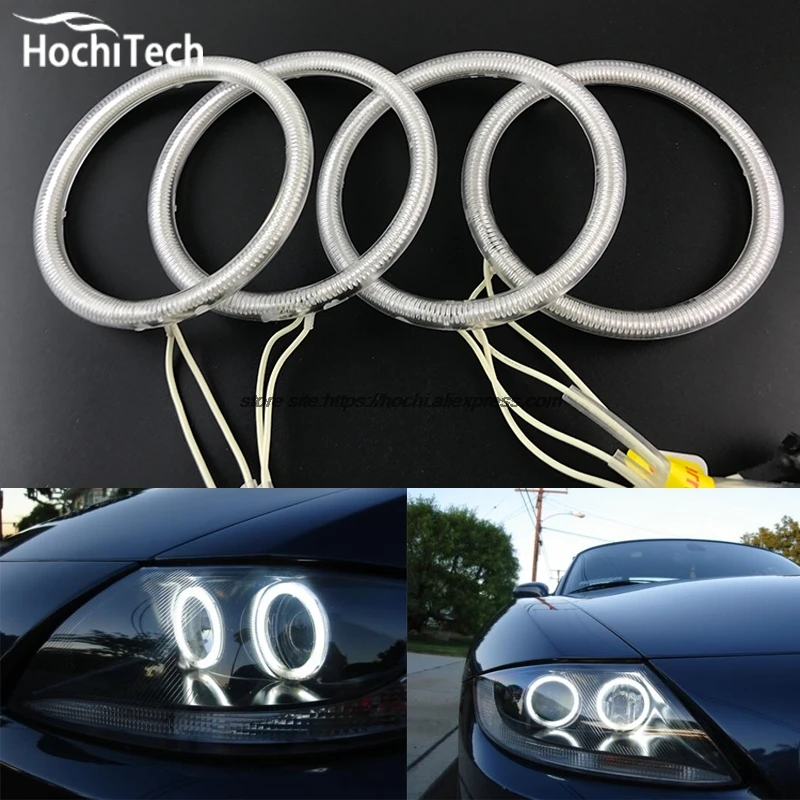 HochiTech-kit de Ojos de Ángel ccfl para coche, anillos de halo ccfl blancos 6000k, faro para BMW Z4 E85 2002 2003 2004 2005 2006 2007 2008