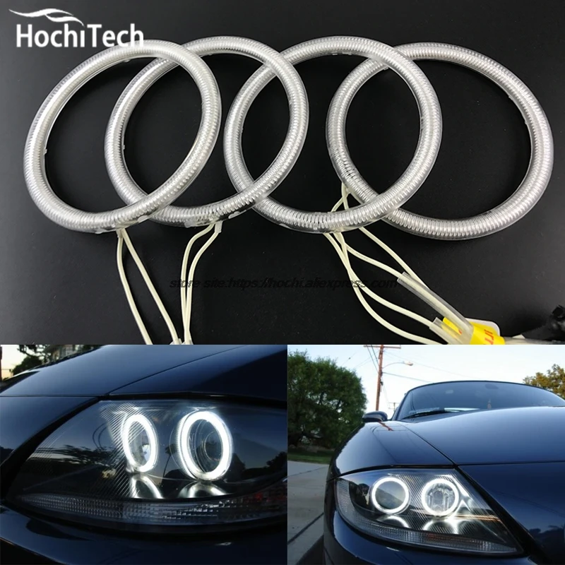 HochiTech ccfl комплект ангельских глаз белый 6000k гало кольца фары для BMW Z4 E85 2002 2003 2004 2005