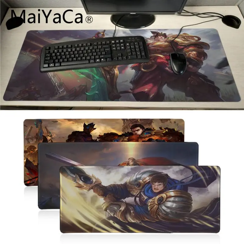 Игровой коврик для мыши Maiyaca garen league of legends из натурального каучука Настольный с