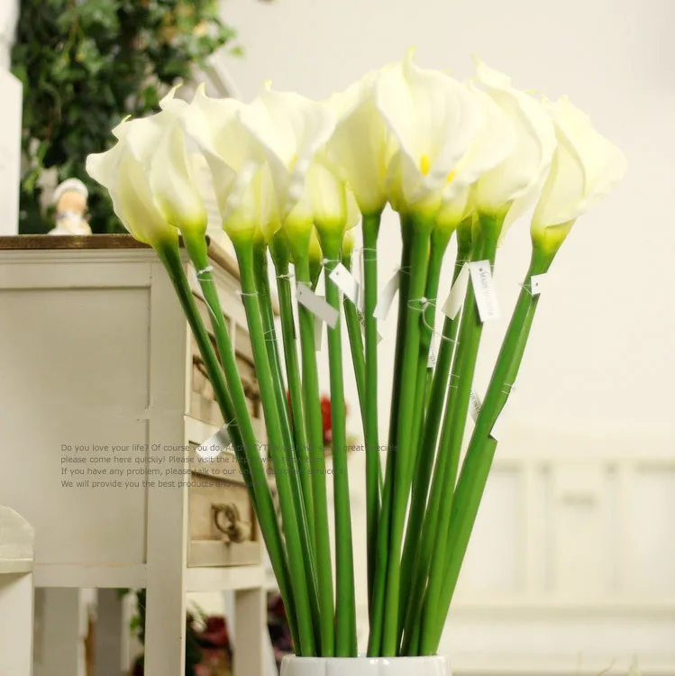 Большой Элегантный Искусственный цветок calla Pu высотой 65 95 см на ощупь украшение