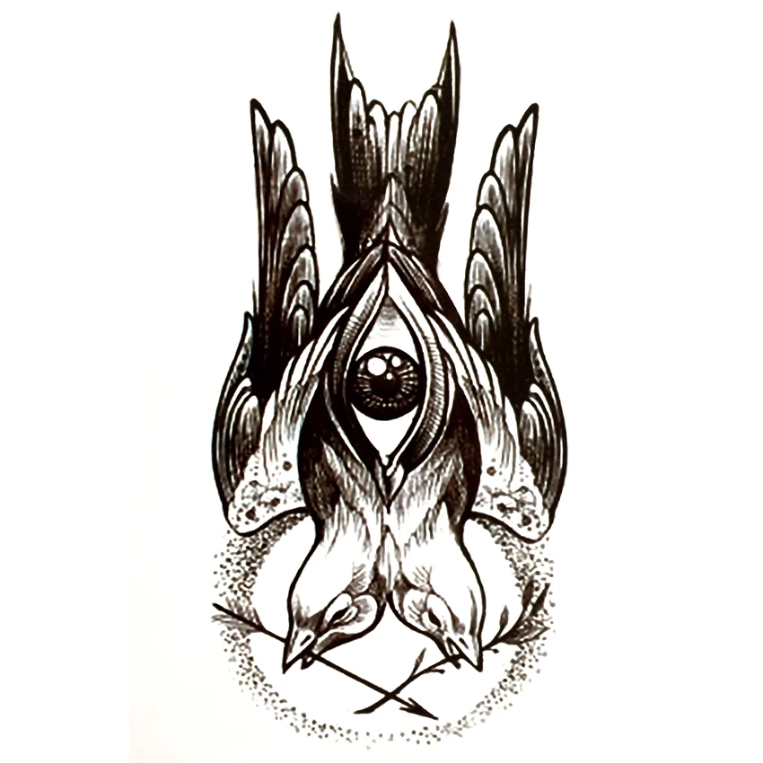 5 шт. водостойкие Временные татуировки голубь и война мир|tatoo sleeves|henna tatootemporary tattoos