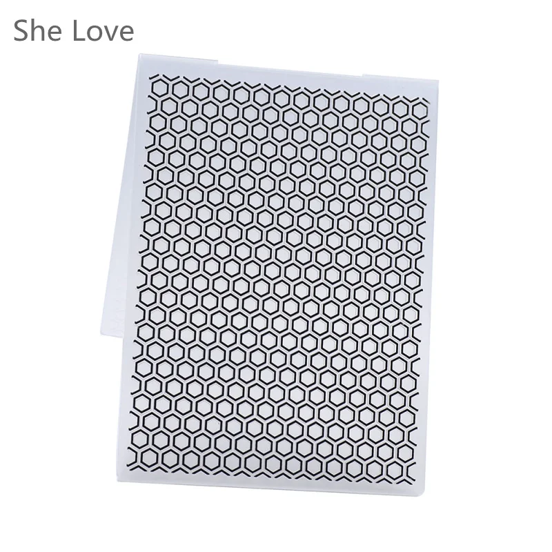 Она любит пластиковые тиснения папка для скрапбукинга соты типа фотоальбом