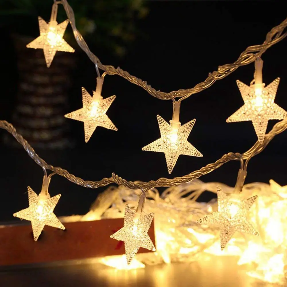 Star String Light 16Ft 50 LED Lighting Battery Powered Starry Fairy for Wedding Party Christmas Garden Paty | Освещение