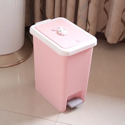 Hello kitty мусорный бак для ванной комнаты домашний автомобильный мусорный бак мусорные баки с крышкой ножной педали коробка для хранения мелочей офисная кухонная корзина эко - Цвет: D