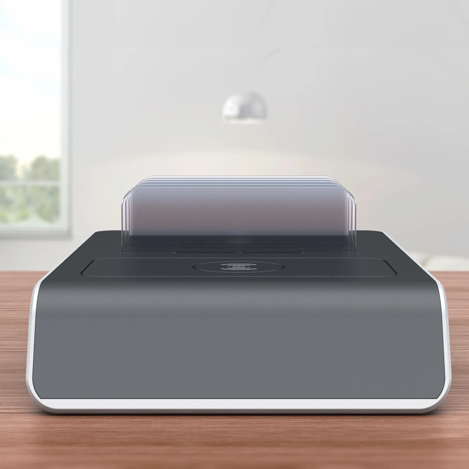 Зарядная Станция для нескольких устройств Burns Electronics док-станция с Qi беспроводной зарядной площадкой Smart IC technology