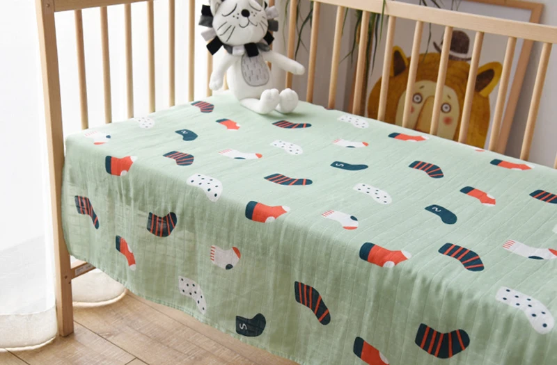 

Baby Blanket Bamboo Muslin Cotton Baby Swaddles Multifunctional Baby Girl Blankets Newborns Boy Blanket Stroller Blanket 120cm