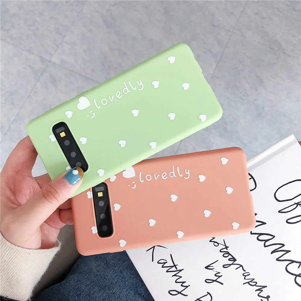 Милые коробка для сладостей samsung Galaxy S10 S10e S9 S8 примечание 9 8 чехол Мягкий