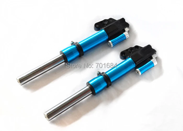 

HOT One Pair Front Fork Motorbike Shock Absorbers Indenter Universal 430mm Blue [JW376]
