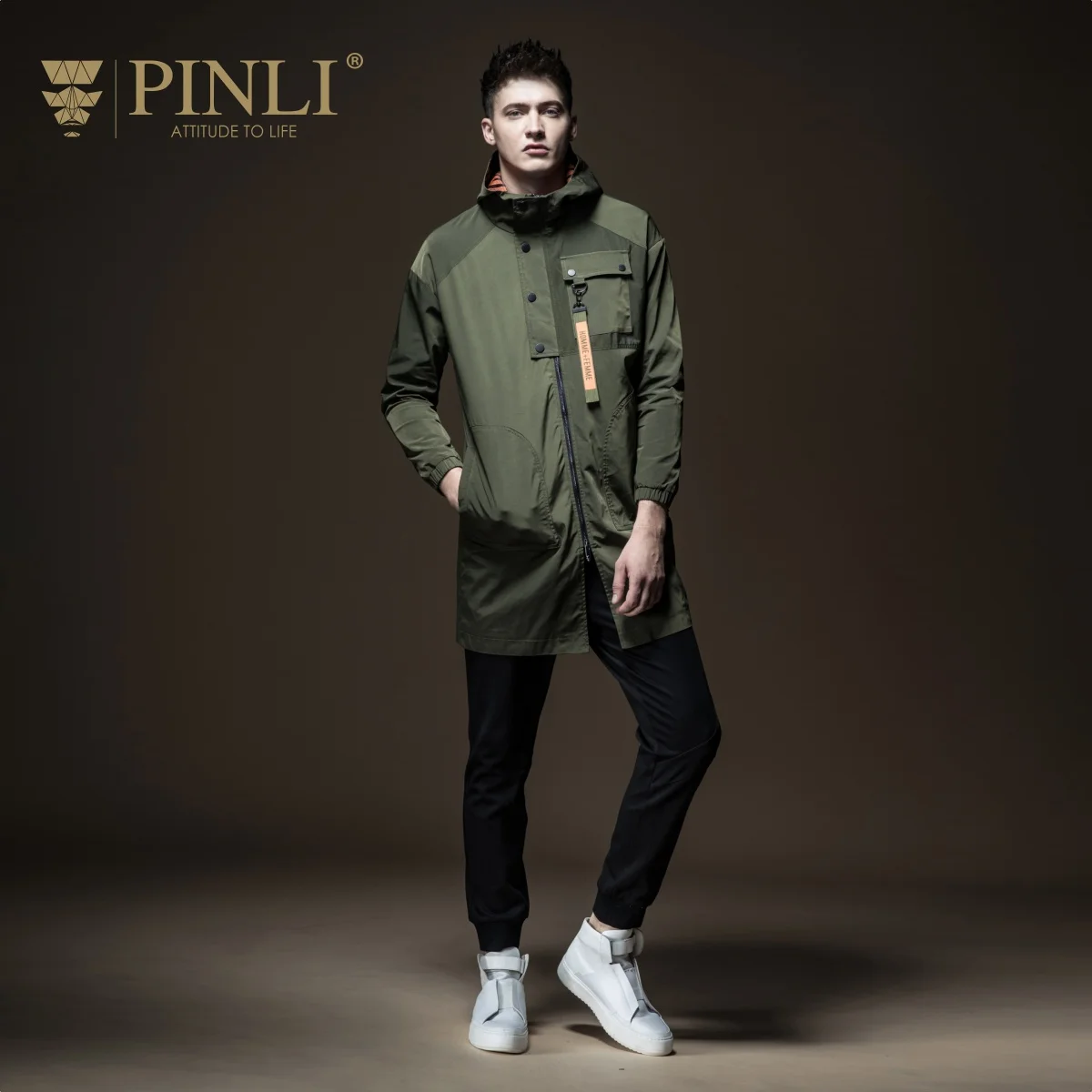 Мужское пальто ограниченная серия Pinli Pin Li 2018 новая стильная мужская одежда