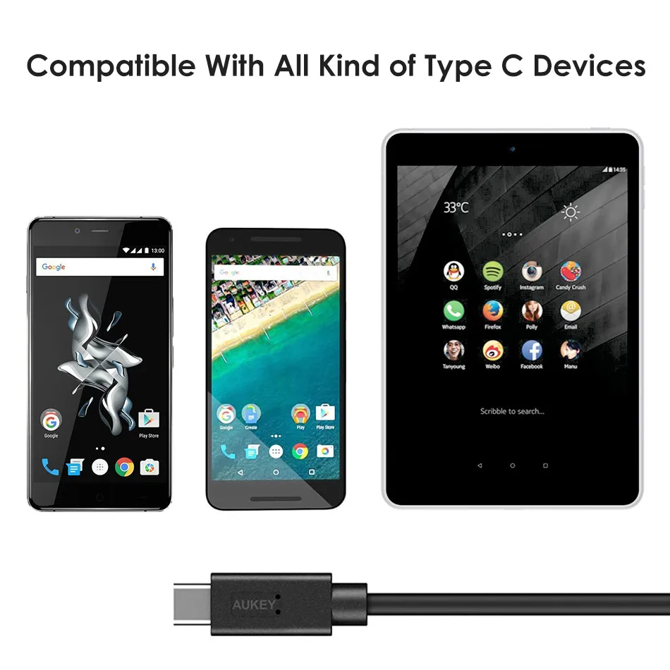 AUKEY y Тип USB c 3.0 адаптер для OTG кабель Macbook Google Chromebook Samsung Galaxy S8 Xiaomi MI5 mi6 redmi4x|otg usb