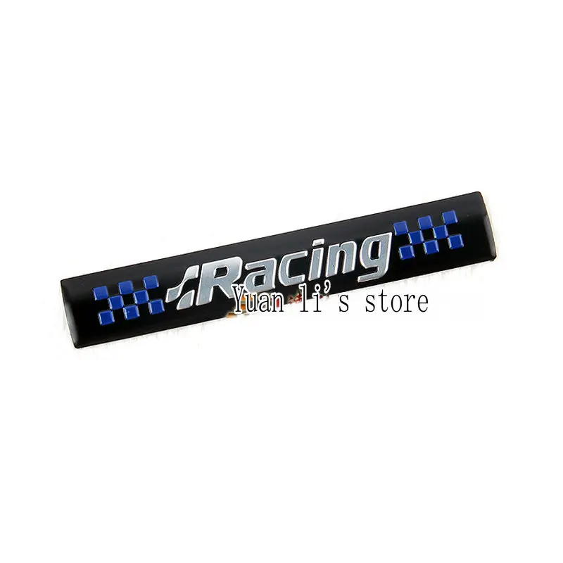 

100pcs Car Emblem Racing car emblem stick car body stick 73*12mm Car Styling