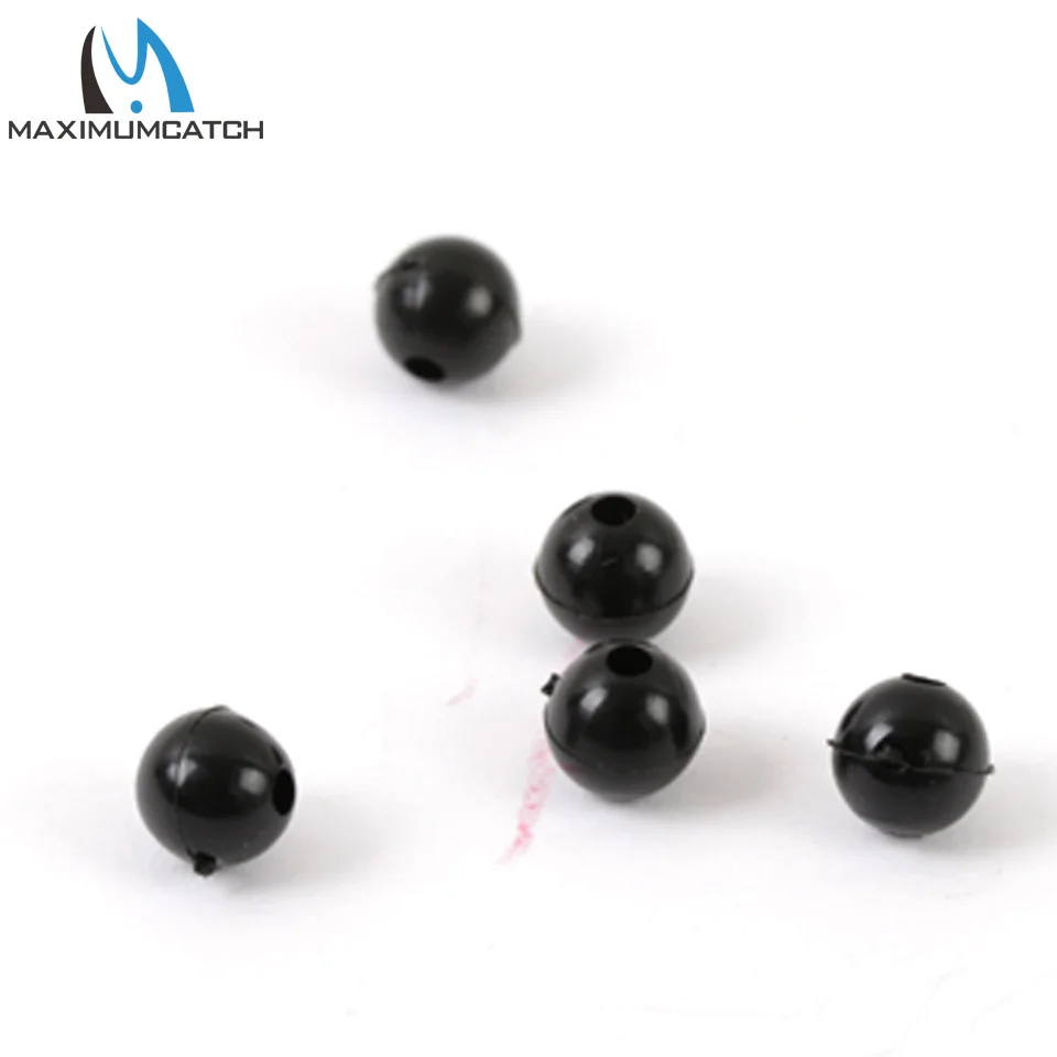 Maximumcatch 25pc/lot 5.2mm Soft Carp Fishing Beads Black Round Floating Rig Accessories | Спорт и развлечения