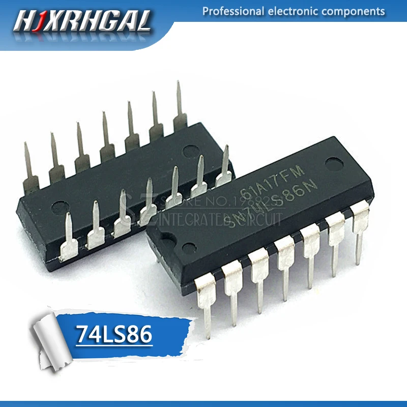1 шт. 74LS86P DIP14 74LS86 DIP SN74LS86N 14 SN74LS86AN новый и оригинальный IC HJXRHGAL|Интегральные схемы| |
