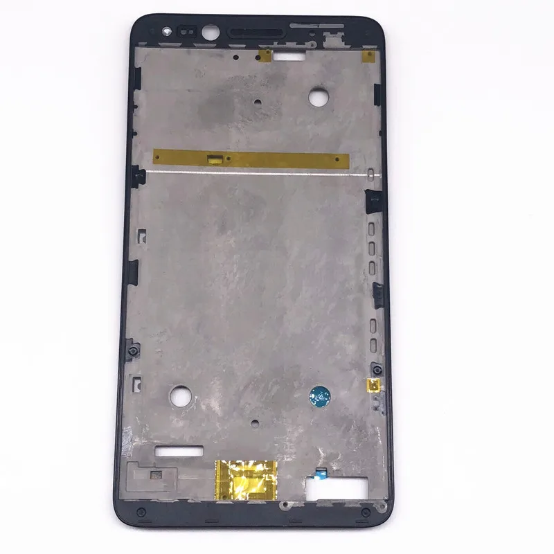Задняя крышка батарейного отсека, задняя крышка для Alcatel Pop 4 6," 7070 OT-7070 OT7070 7070X 7070Q 7070A 7070I lcd передняя рамка - Цвет: Black middle frame
