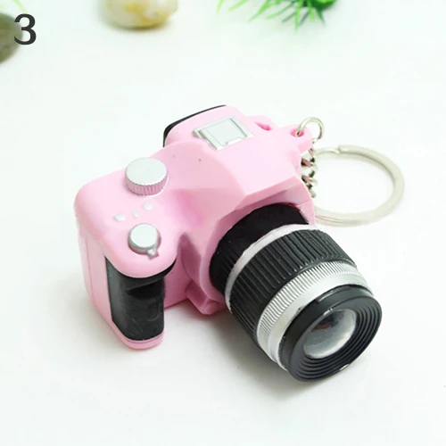 Милый мини цифровой зеркальный брелок со светодиодной вспышкой и одним