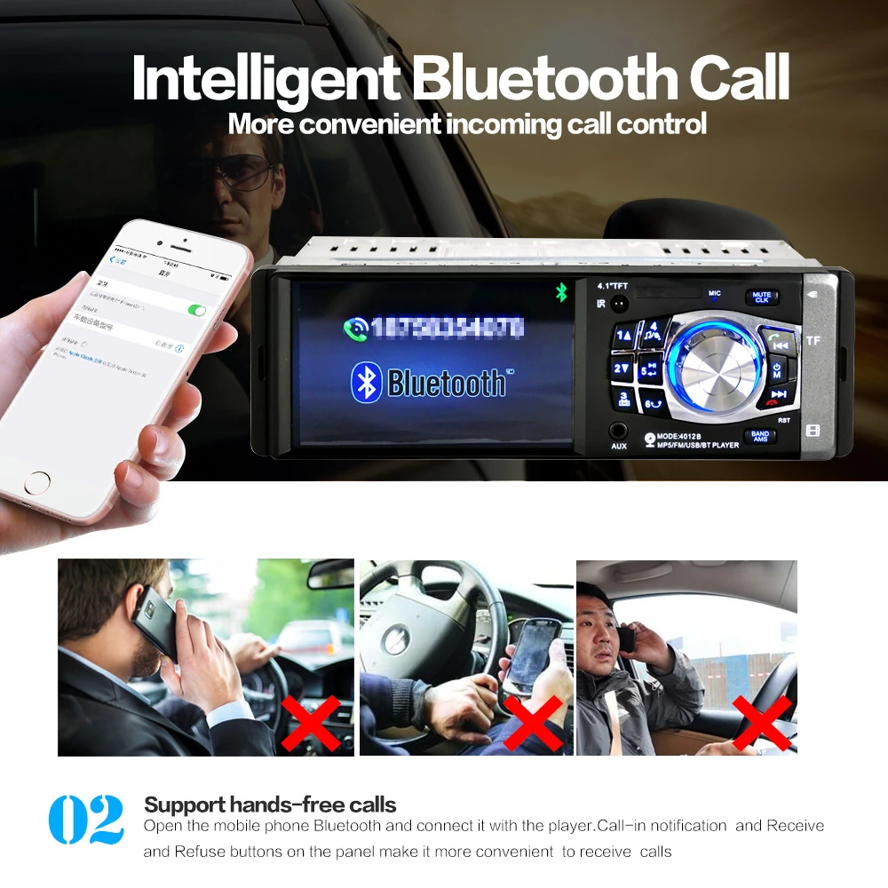 XIAOMI радио авто радио 1 Din Bluetooth SD MP3 плеер Coche радио Poste Para Авто аудио стерео Carro Samochodowe Automotivo