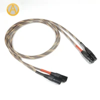 anaudiophile xlr04 xlr balanced cable xlr audio intercontact cable for hi fi audio gold plated xlr connector preamp amplifier