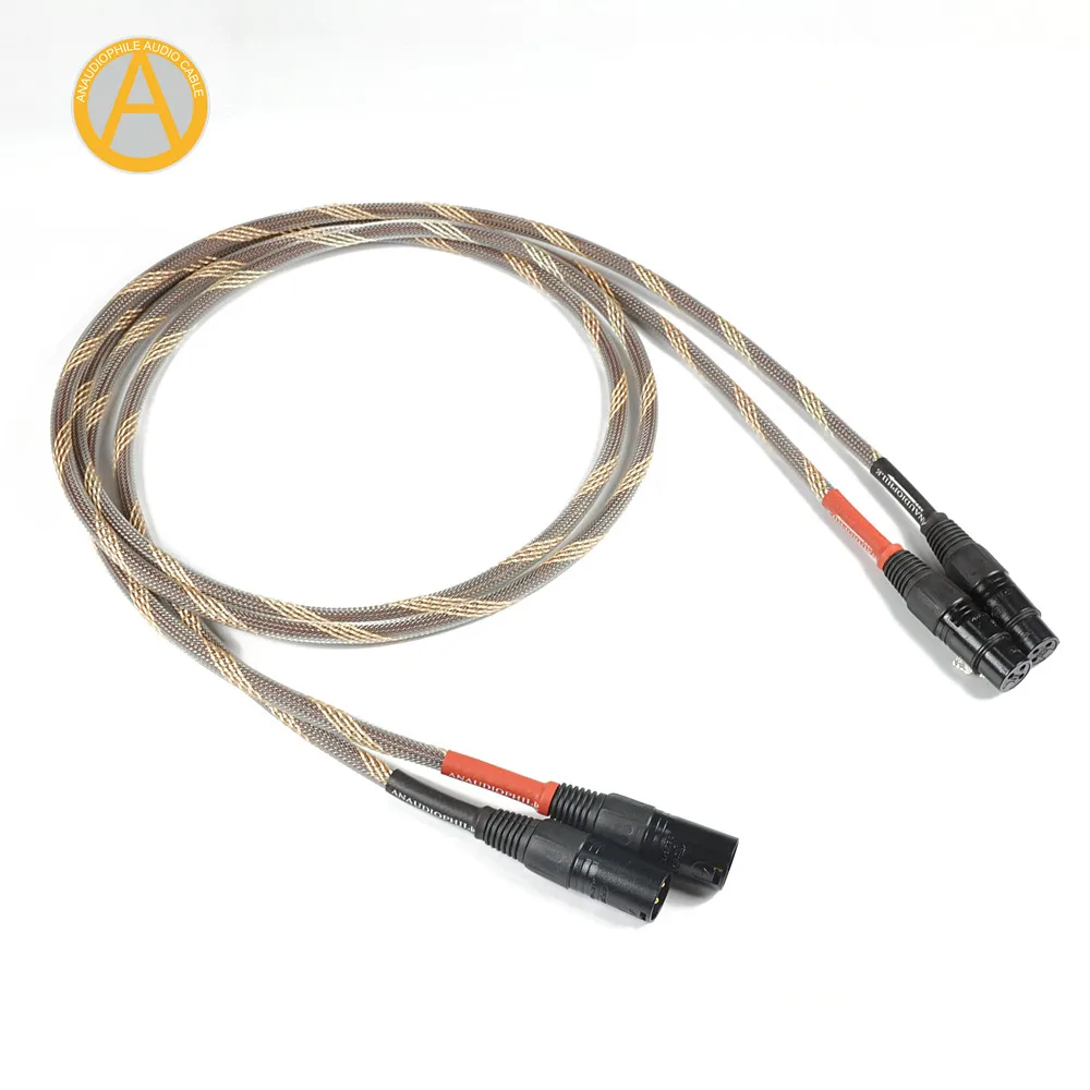 Анааудиофил XLR04 XLR сбалансированный кабель аудио интерконтактный для Hi Fi