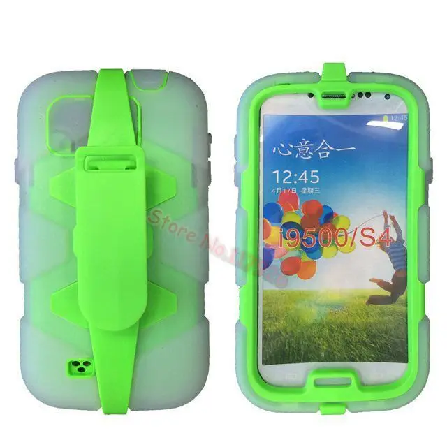 Dirt / Shock Proof Military Defender Heavy Duty Series Case with Belt Clip For Samsung Galaxy S4 SIV I9500 Transparent Layer|clip light|clip on