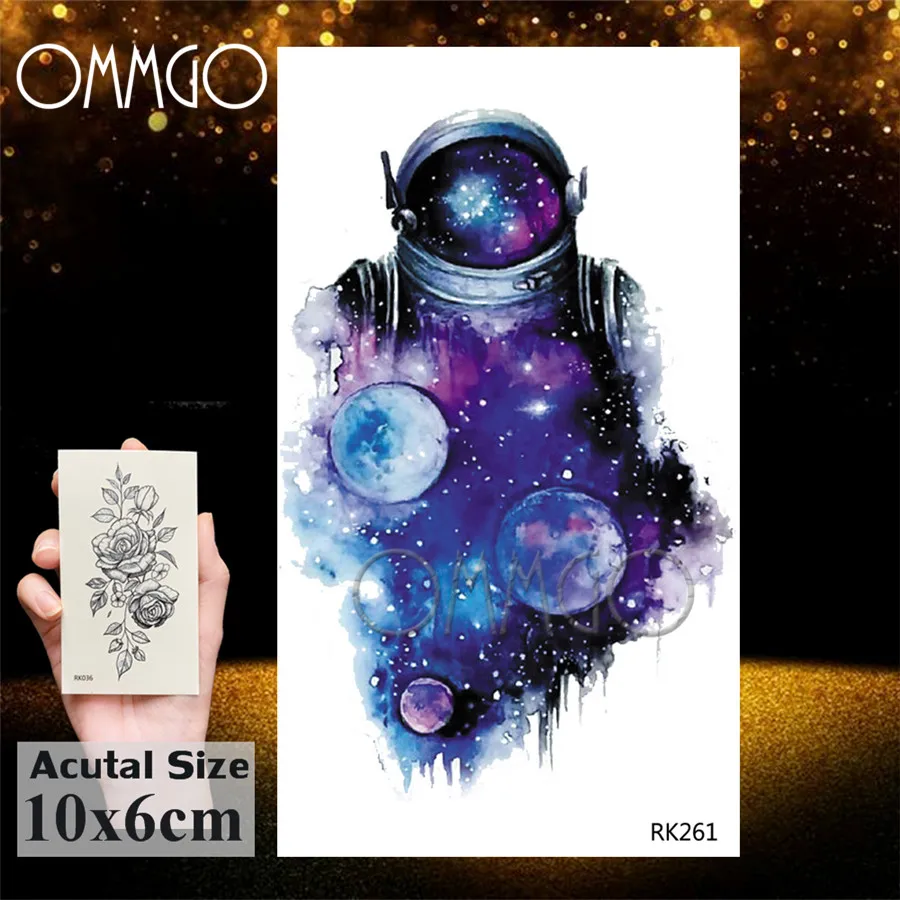 ORK261 OMMGO Геометрическая бабочка Мотылек подвеска Временные татуировки наклейка якорь алмазный круг ромбовидные татуировки боди-арт черные Поддельные Татуировки - Цвет: ORK261