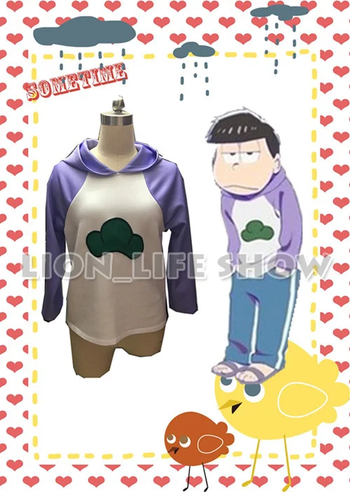 Purple Mr Osomatsu San 2rd сезон толстовка с капюшоном свитер для косплея РУБАШКА УНИСЕКС - Цвет: Purple