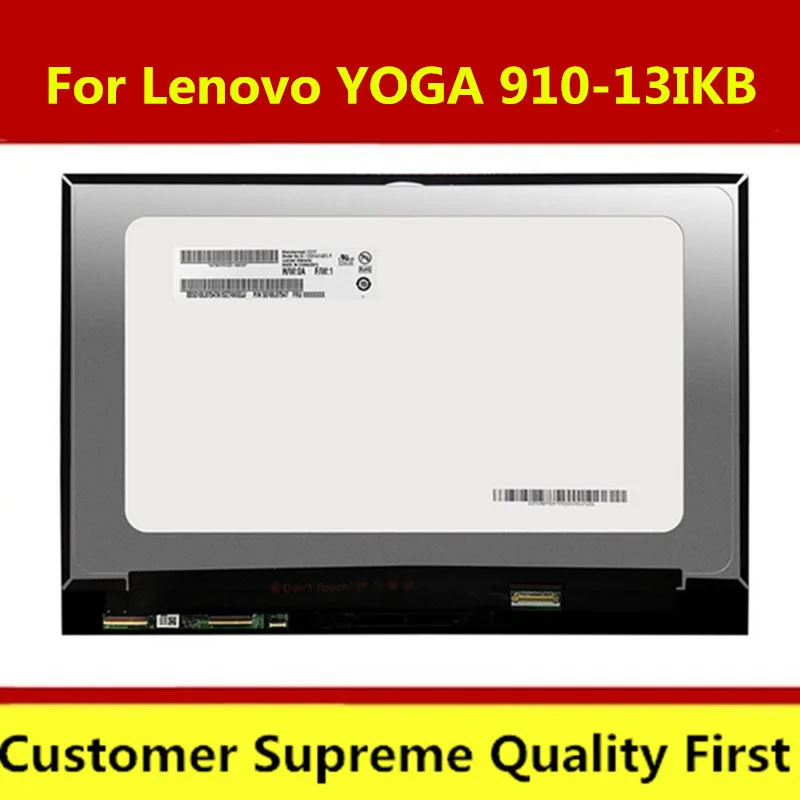 ЖК-дисплей 13 9 дюйма сенсорный экран дигитайзер стекло в сборе для Lenovo YOGA 910-13IKB